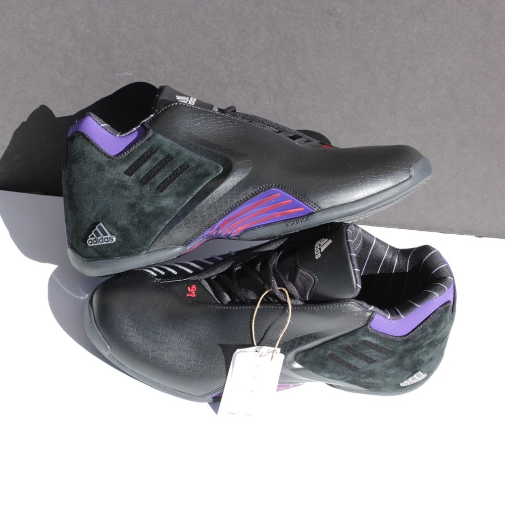Adidas TMac 3 Restomod Raptors Vince Carter Black Purple Men’s Size 12